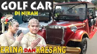 GOLF CAR MODIFIKASI DIGUNAKAN ANGKUT TAMU DI PERNIKAHAN KAESANG-ERINA