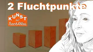 Einstiegsübung Zeichnen mit 2 Fluchtpunkten