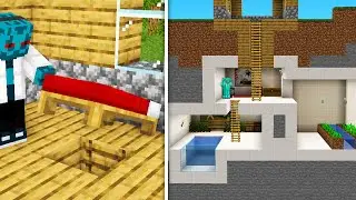 JAK POSTAVIT MODERNÍ TAJNOU ZÁKLADNU V MINECRAFTU!