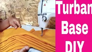 Crossed pleated turban base tutorials