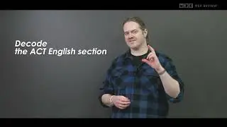 ACT Connect English: Decode the English Section with Mr. Chris Cullen!