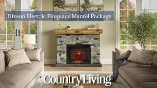 Country Living Dixson Smart Electric Fireplace Mantel Package