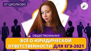 Обществознание. Все о юридической ответственности для ЕГЭ-2021