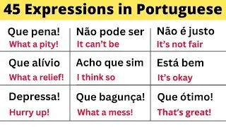 Portuguese Expressions that we use Everyday | Learn Portuguese