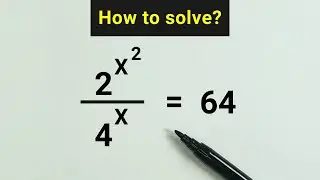 Nice Exponents Math Problem | How To Solve?