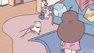 Puppycat break-dancing
