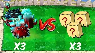 Plant vs Zombies 1 Fusion Challenge! 3 Plants Fusion VS 3 Zombie Boxes - Who Will Win?