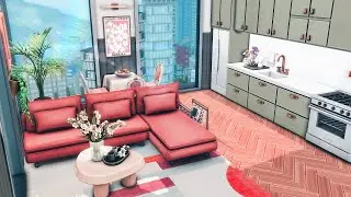 The Sims 4 Apartment Renovation | Colorful Apartment for a Single Sim🧡 | Sims 4 Stop Motion