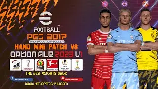 PES 2017 HANO MINI PATCH V8 OPTION FILE 2023 V1