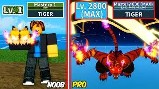 Level 1 to Max Level as Noob Bacon Using Fully Tiger Power | Unlocked Full Gear Angel V4