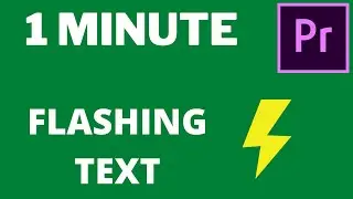 How to Make Flashing Text in Premiere Pro (Fast Tutorial) 2021