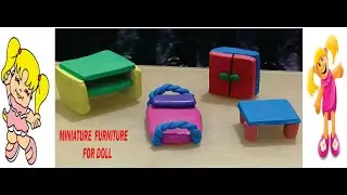 Diy Crafting Adorable Polymer Clay Miniature Doll Furniture 😍