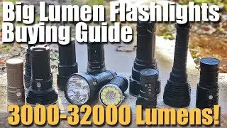 The Biggest Brightest Flashlights Compared from Olight, Acebeam, Imalent, & BLF