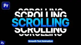 Rolling Text Animation in Adobe Premiere Pro | Scrolling text Effect