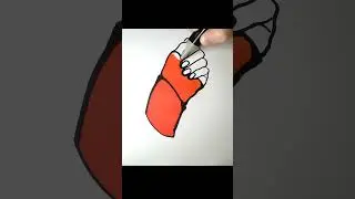 orange shiny manicure #shorts #glitter #art #brilliantmanicure #painting #youtubeshorts #color