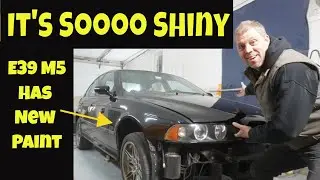 BMW E39 Restoration. The Paint is on the car!