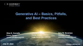 Generative AI – Basics, Pitfalls, and Best Practices