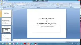 CITRIX Automation (basic intro)in Automation Anywhere