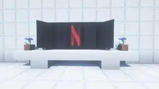 minecraft netflix banner tutorial | how to make a tv in minecraft easy without redstone