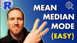 How to EASILY calculate MEAN, MEDIAN & MODE in RStudio | Statistics: Central Tendency