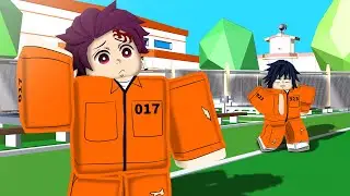 Demon Slayers escape Jail.. in Roblox!