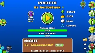 5k Stars! | Geometry Dash - LYN3TTE (Demon 10*) by NotJoeBiden
