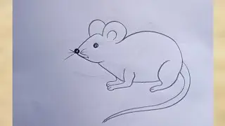 how to draw rat drawing easy step by step@Kids Drawing Talent