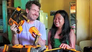 WE BOUGHT TOOLS FOR OUR DREAM HOUSE | SURPRISE GIFT FROM OUR SUBSCRIBER | ISLAND LIFE