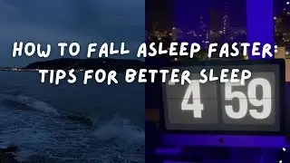 🌙 How to fall asleep faster: tips for better sleep 🌇