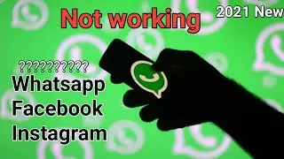 Whatsapp Facebook Instagram Not working now why ..? WhatsApp problem on Android