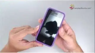 Dark Purple, Snap-on Rubber Coated Case compatible with Apple iPhone 4