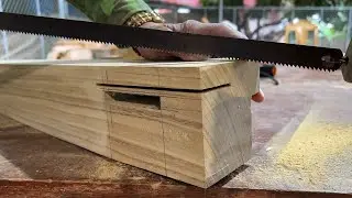 Woodworking Ideas Without Screws// Build A Large Table Out Of Natural Wood