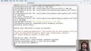 Django 2.2 & Python | Site 1 | Word Counter | 3 Running the Django Server