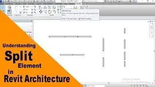 How to Split Elements in Revit Tutorial-Understanding Split Elements tool in Revit Architecture