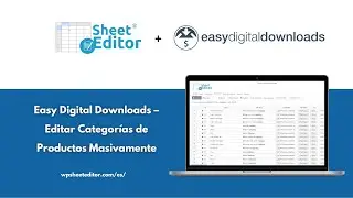 Easy Digital Downloads – Editar Categorías de Productos Masivamente