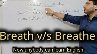Breath v/s Breathe  | By Syed Ali Raza Kazmi