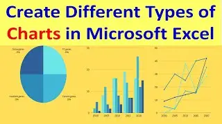 Create Different types of charts in Microsoft Excel  - The Simplest Way | Microsoft Excel Tutorials