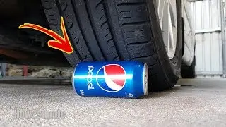 Car vs Pepsi Experiment 30 + Slowmo: 车vs百事可乐