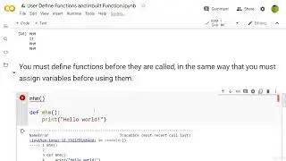 24. Python: User-defined functions and Inbuilt functions