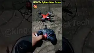 UFO Vs Spider-man Drone Let's Start #shorts #gadgets