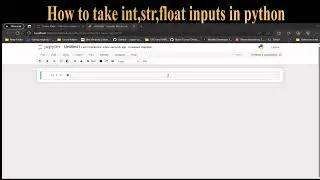 How to take inputs ,specific int,float and string in python | Python Tutorial