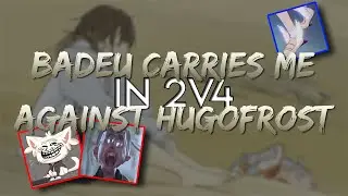 Badeu carries me in 2v4 against HugoFrost - osu!