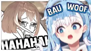 Mumei absolutely loses it when Kobo starts BARKING in the middle of singing...