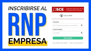 Cómo INSCRIBIRSE en el RNP - Persona Jurídica 2024 (Registro Nacional de Proveedores)