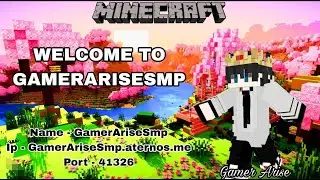 Welcome To GamerArise Smp |🛑MINECRAFT LIVE 🛑#minecraftlive​