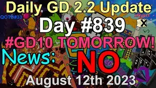Daily Geometry Dash 2.2 Update: Day 839 