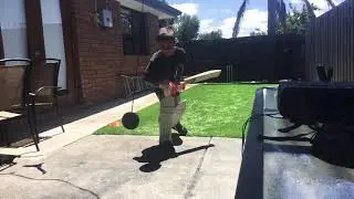 Part 3 of backyard cricket skills
