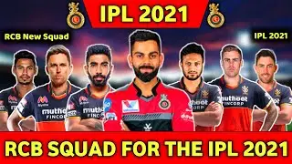 IPL 2021 - RCB New Squad For The IPL 2021 | RCB Retain Players List For the IPL 2021 Auction