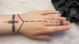 Simple Henna Design For Beginners || رسم حنه بسيط للمبتدئين