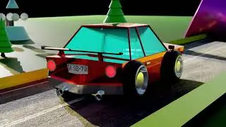 Lowpoly Car - Blender